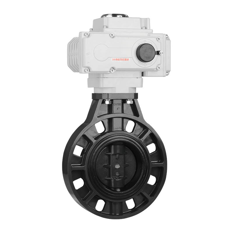 Manual automatic UPVC electric butterfly valve